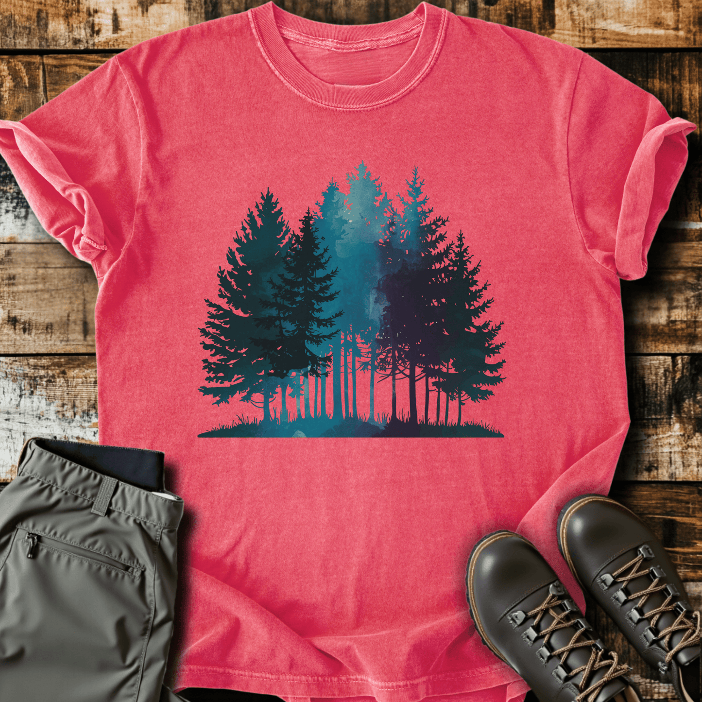 Water Color Forest T-shirt