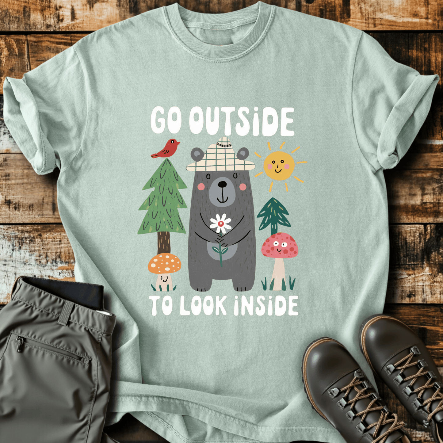 Go Outside To Look Inside T-shirt