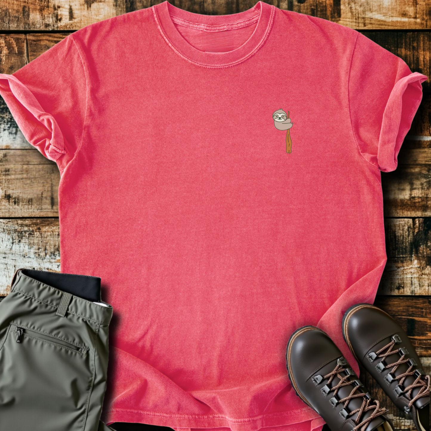 Sloth Hiking Club Logo T-Shirt