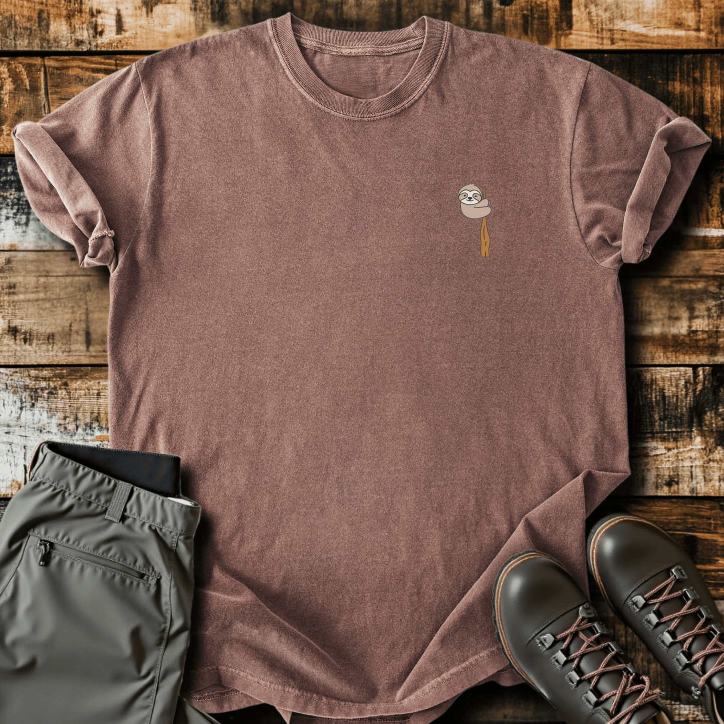 Sloth Hiking Club Logo T-Shirt