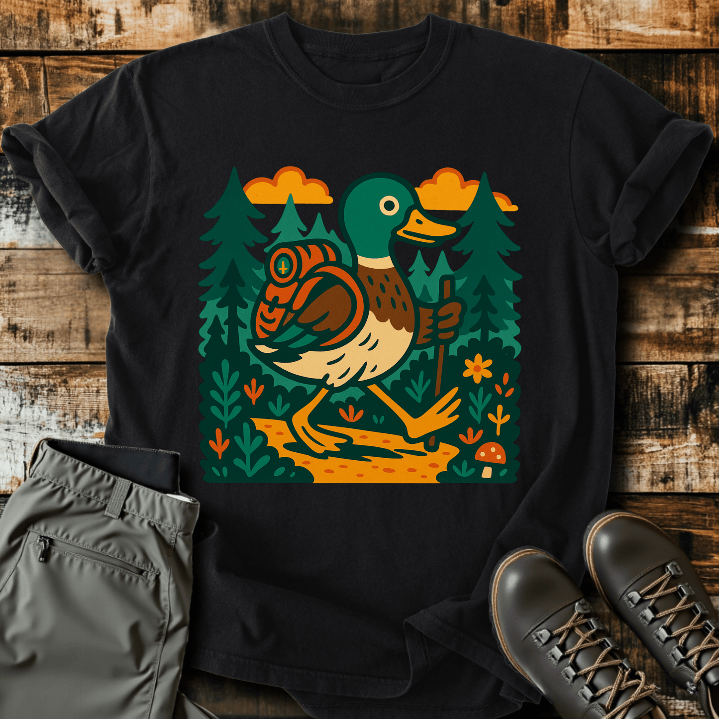 Hiking Mallard T-Shirt