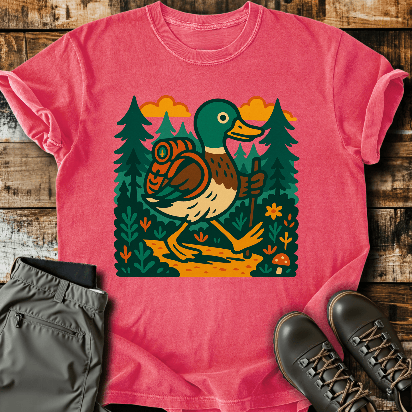 Hiking Mallard T-Shirt