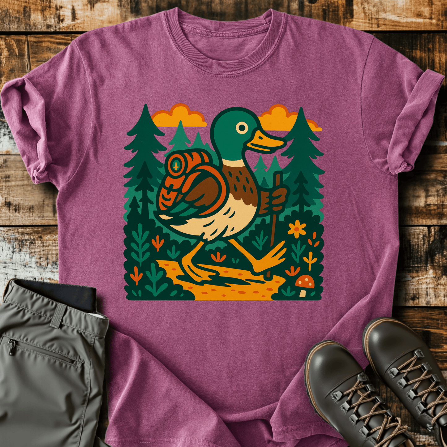 Hiking Mallard T-Shirt