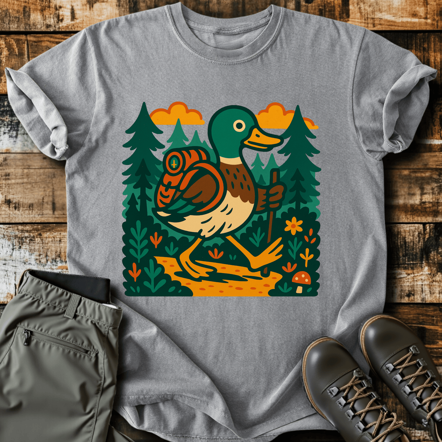 Hiking Mallard T-Shirt