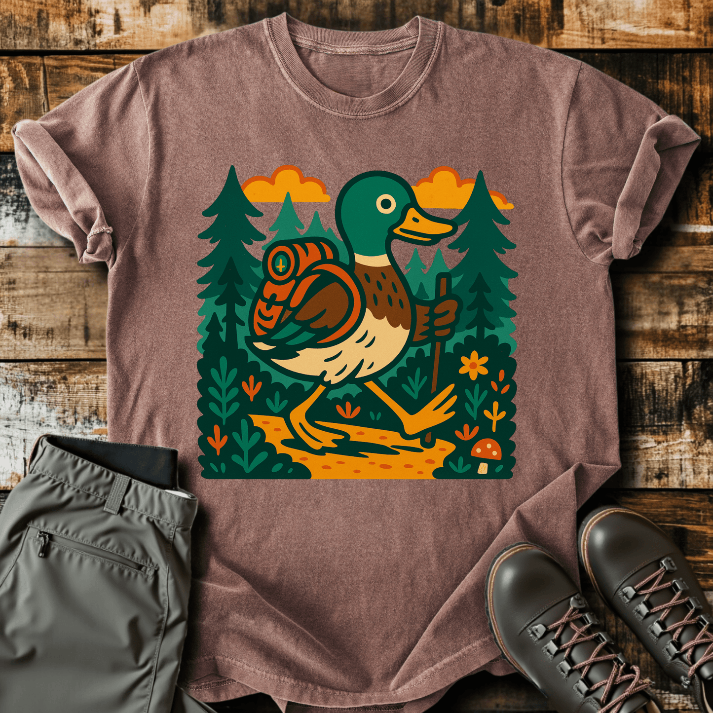Hiking Mallard T-Shirt