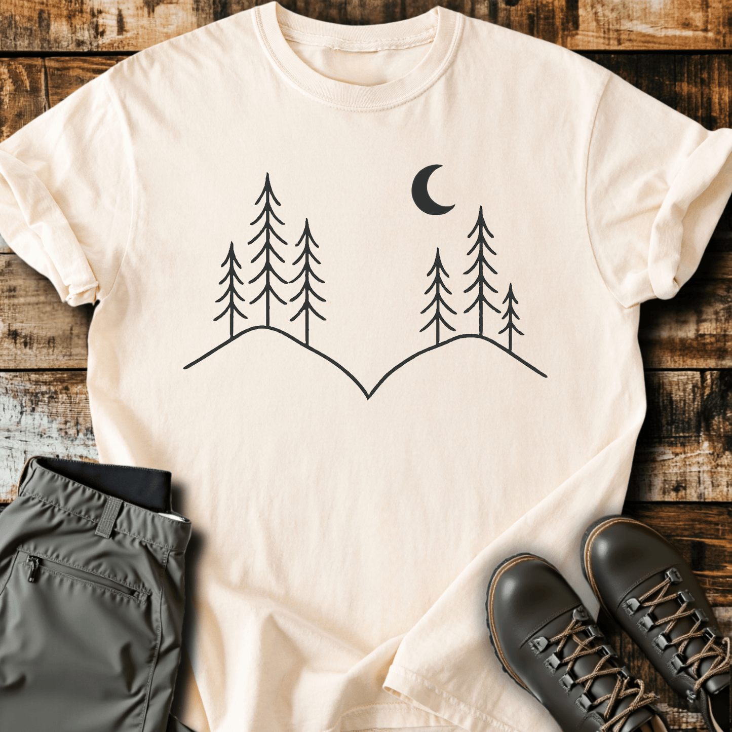 Minimal Mountain Peaks T-Shirt