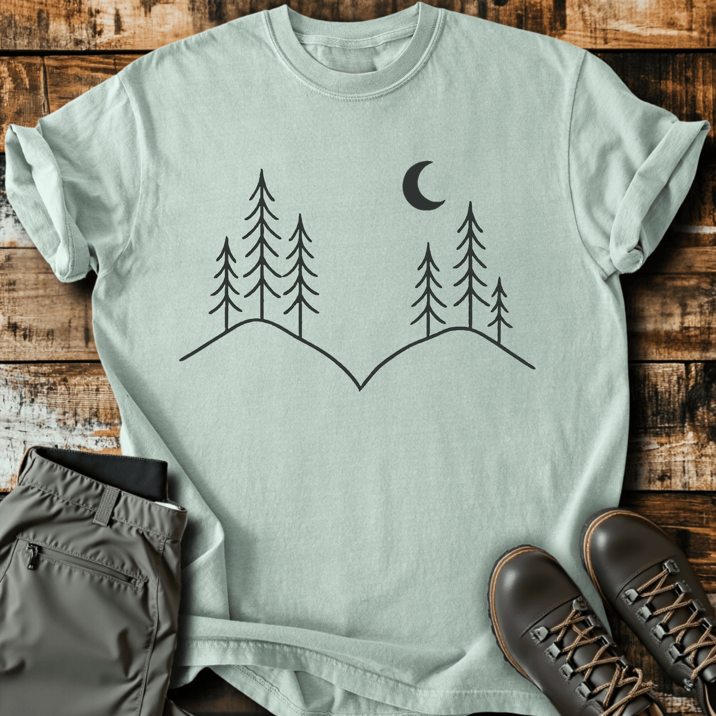 Minimal Mountain Peaks T-Shirt