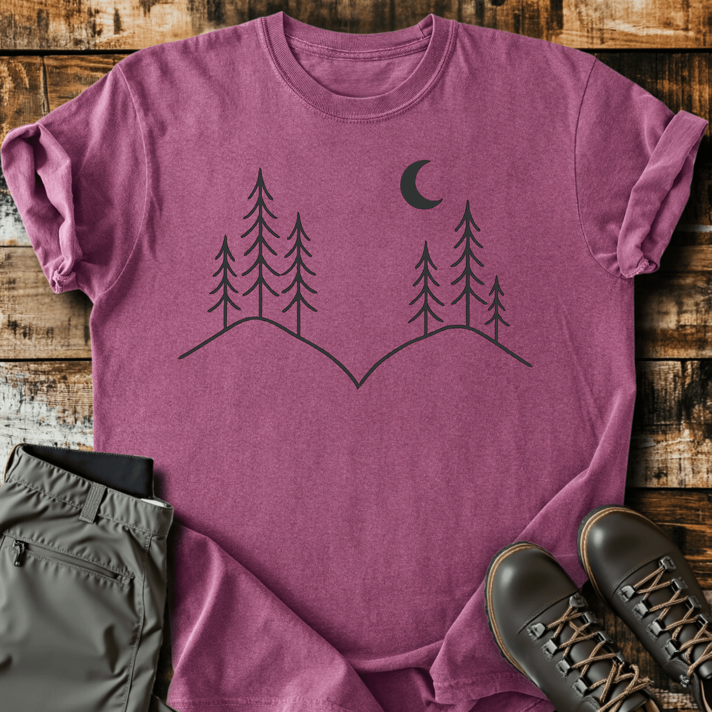 Minimal Mountain Peaks T-Shirt
