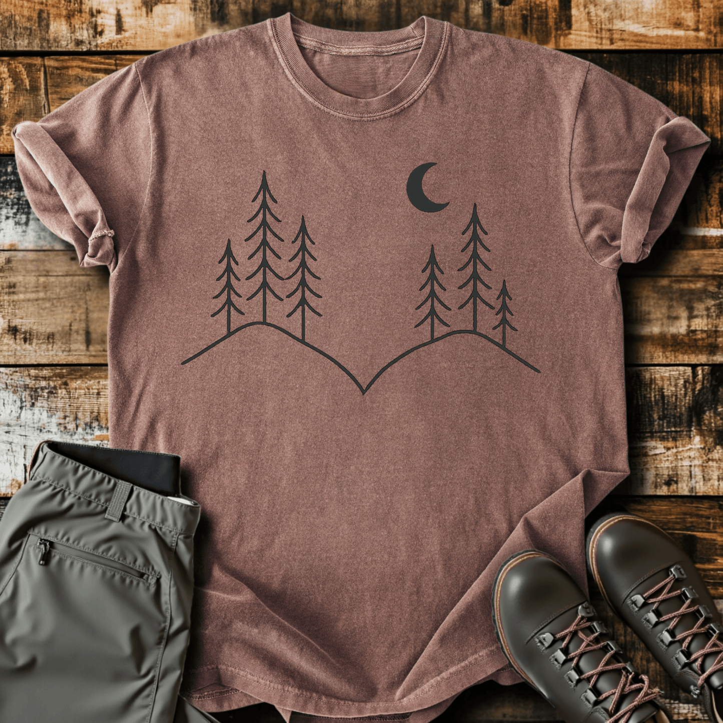 Minimal Mountain Peaks T-Shirt