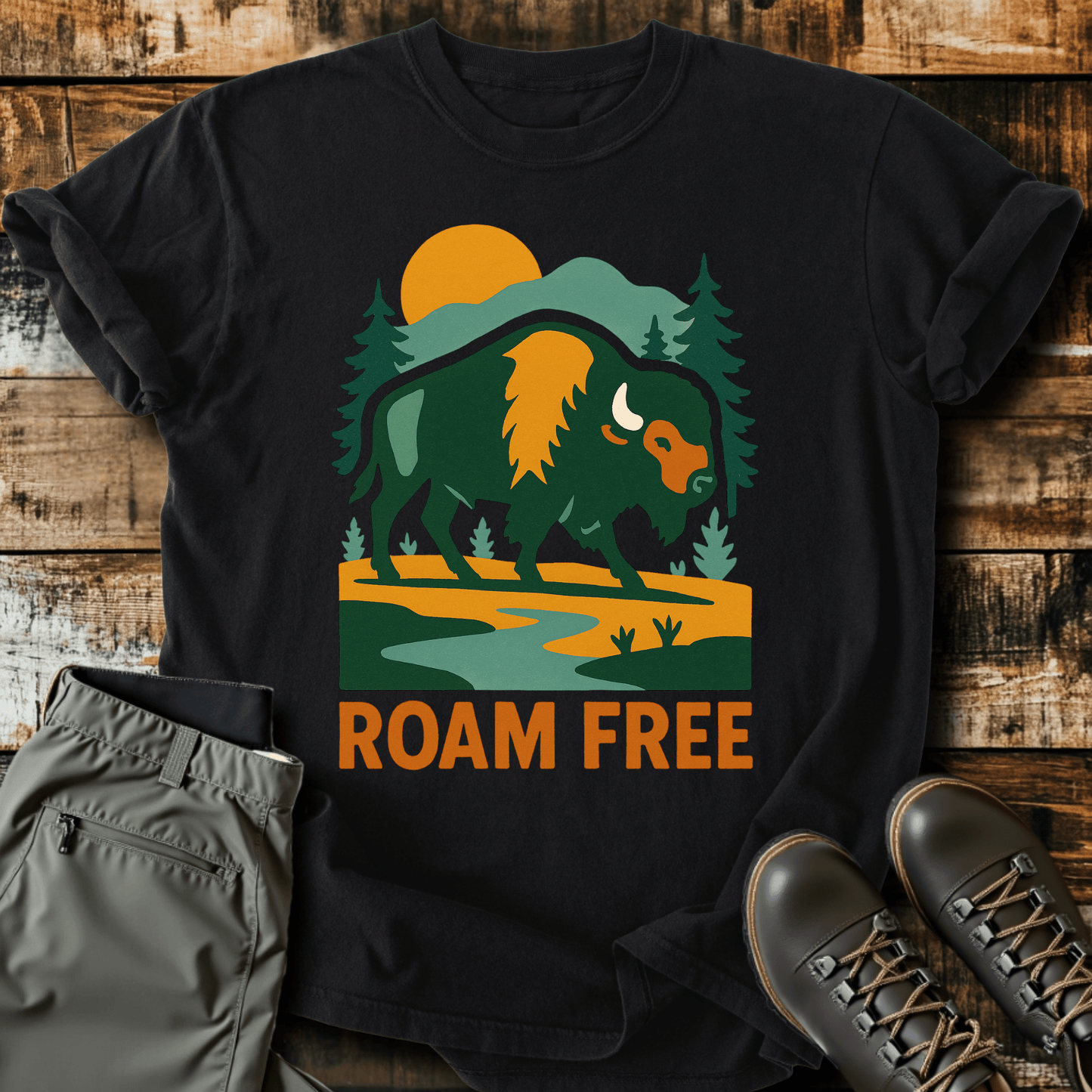 Roaming Buffalo T-Shirt