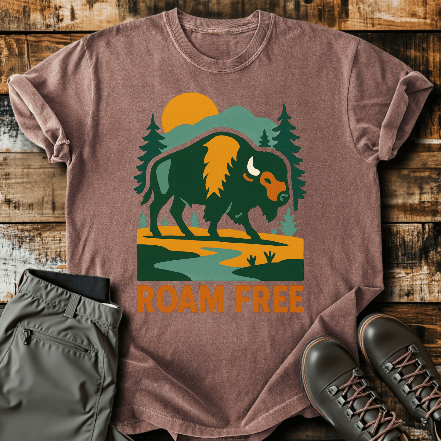 Roaming Buffalo T-Shirt