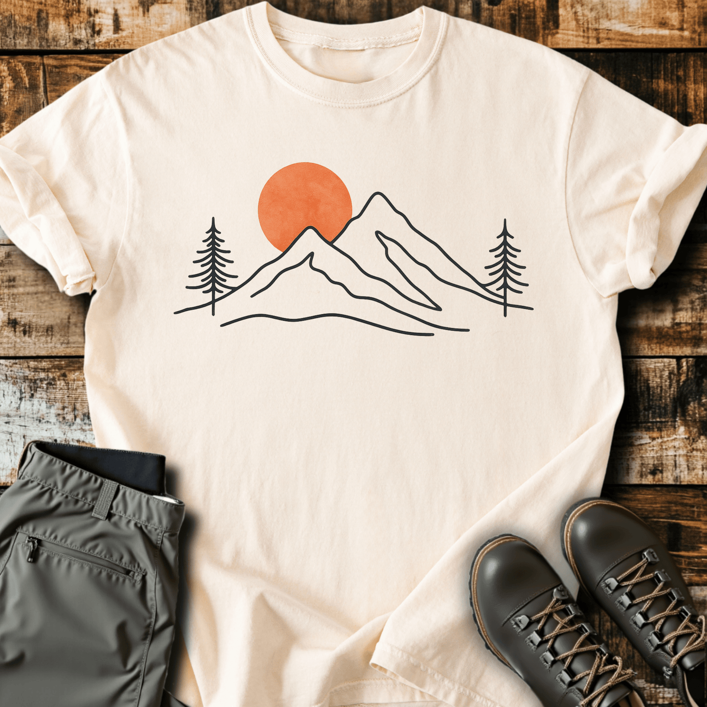 Sunset Mountain Top T-Shirt