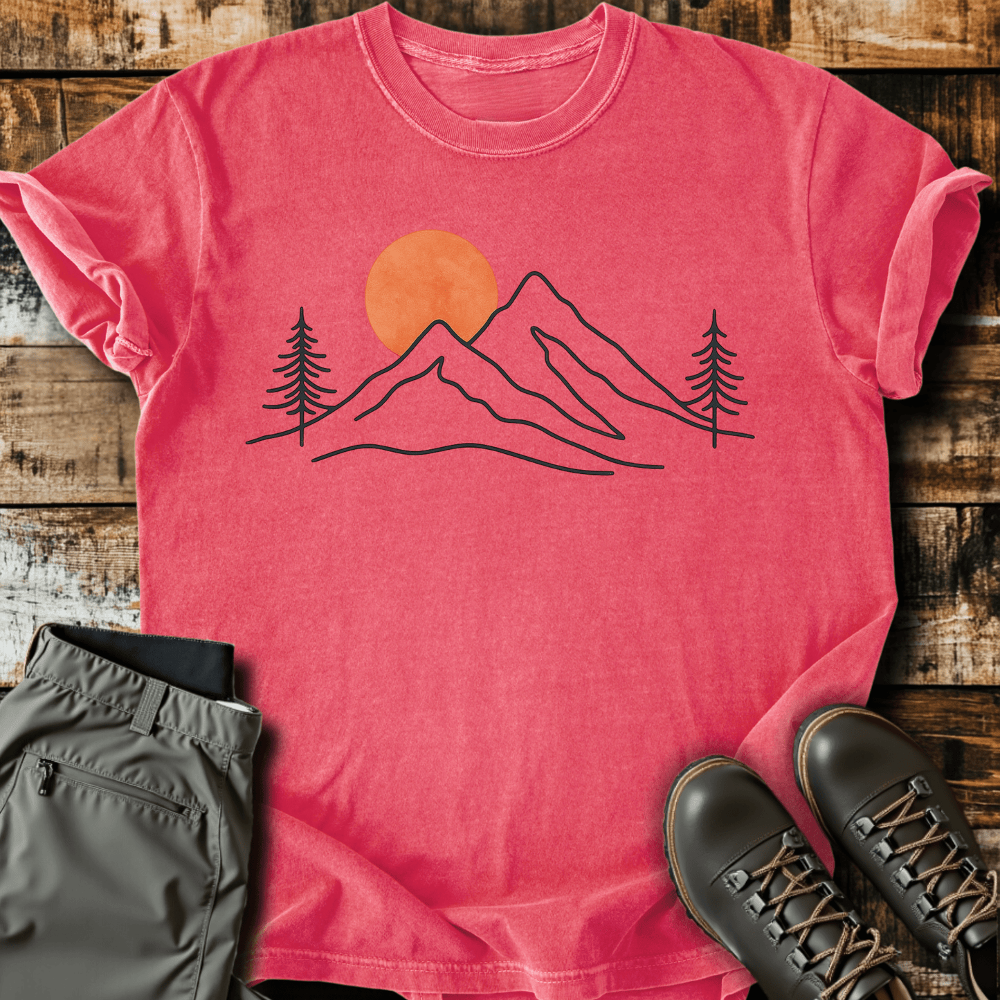 Sunset Mountain Top T-Shirt