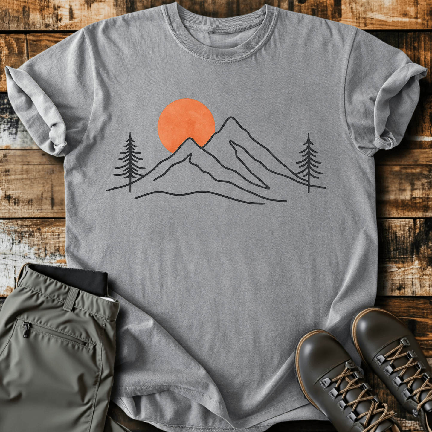 Sunset Mountain Top T-Shirt
