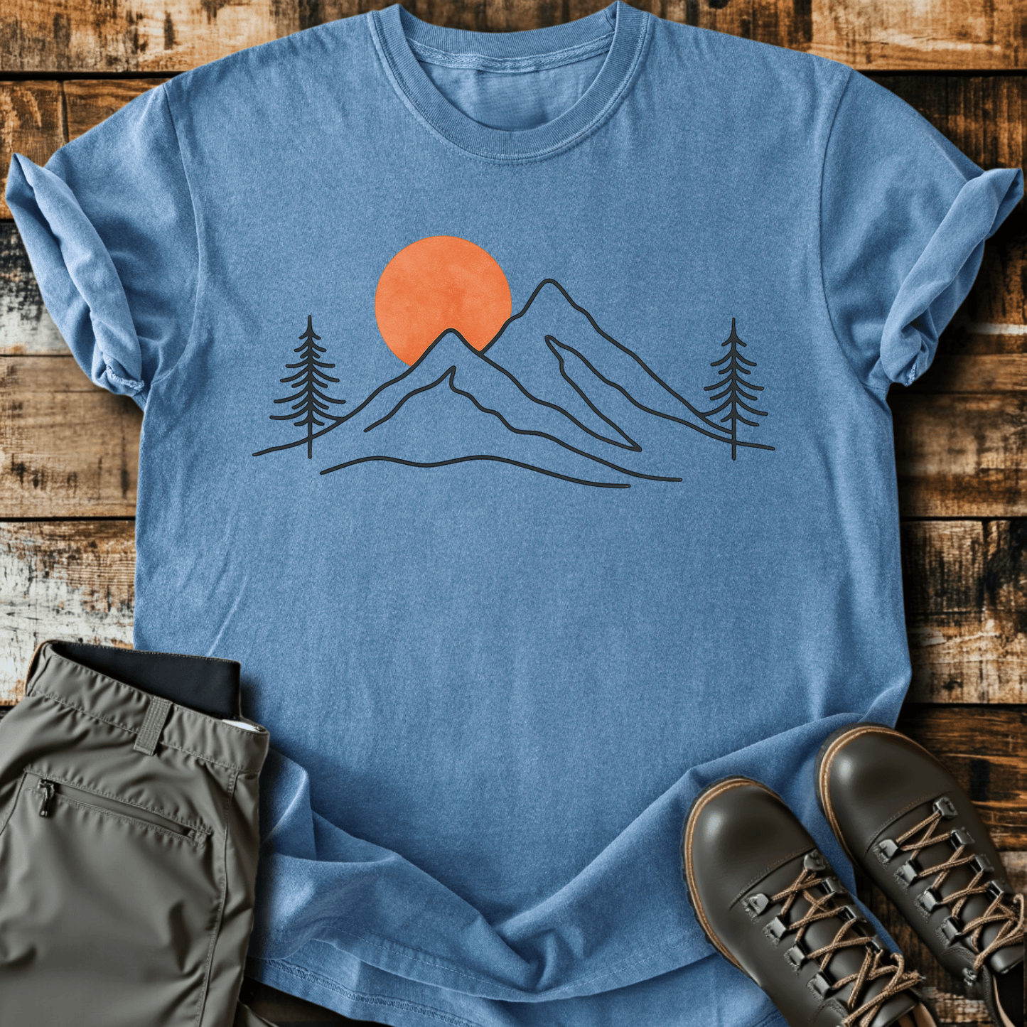 Sunset Mountain Top T-Shirt