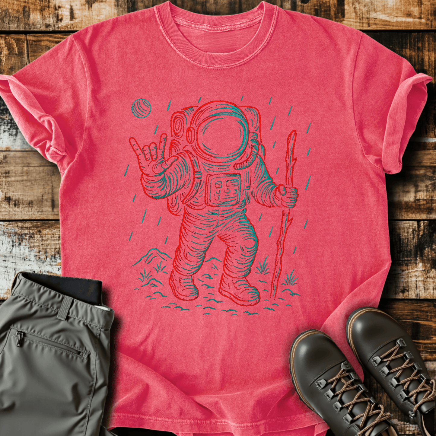 Hiking Astronaut T-Shirt