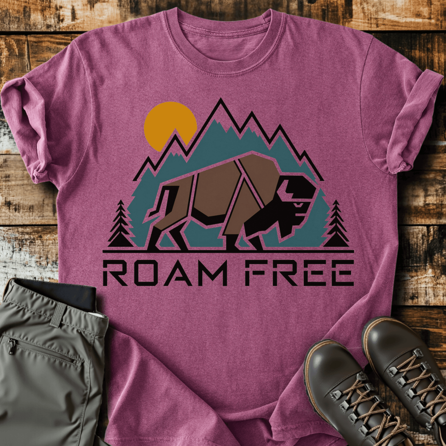 Geometric Roam Free T-shirt