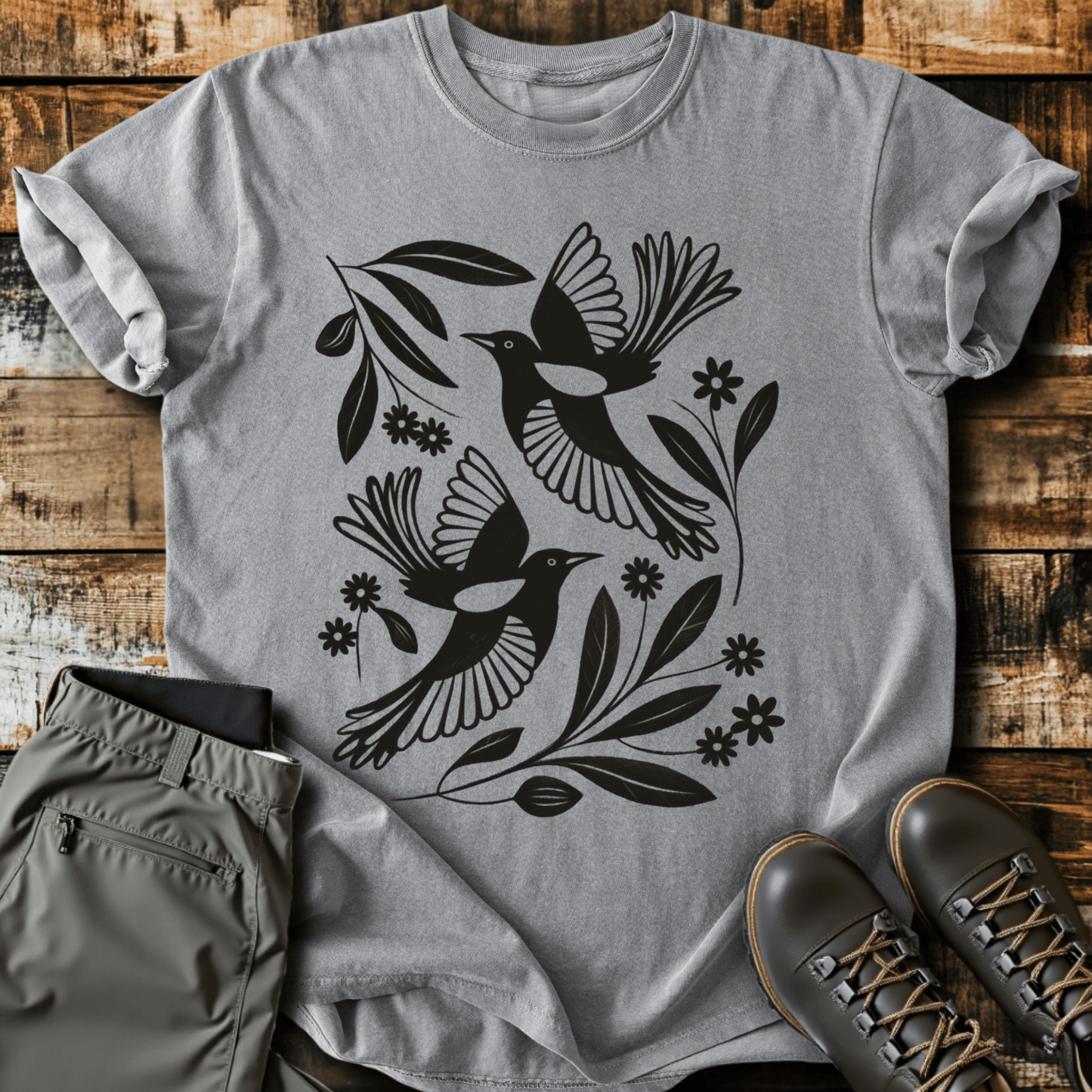 Birds & Flowers T-Shirt