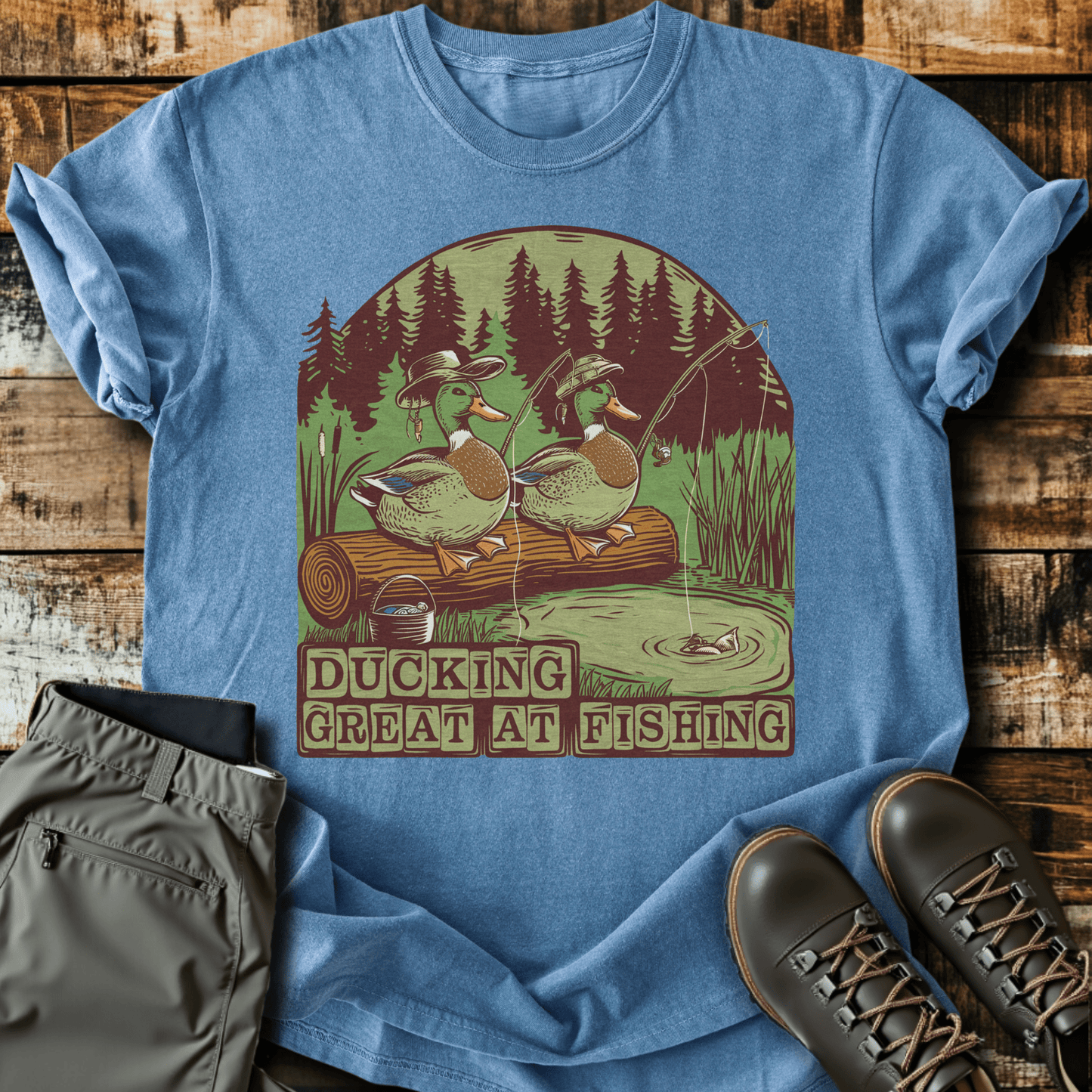 Ducking Fishing T-shirt
