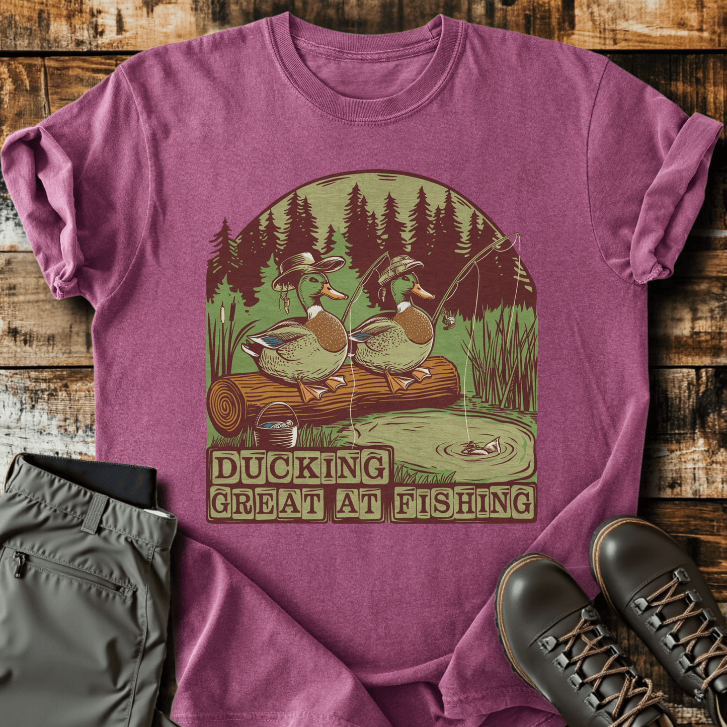 Ducking Fishing T-shirt