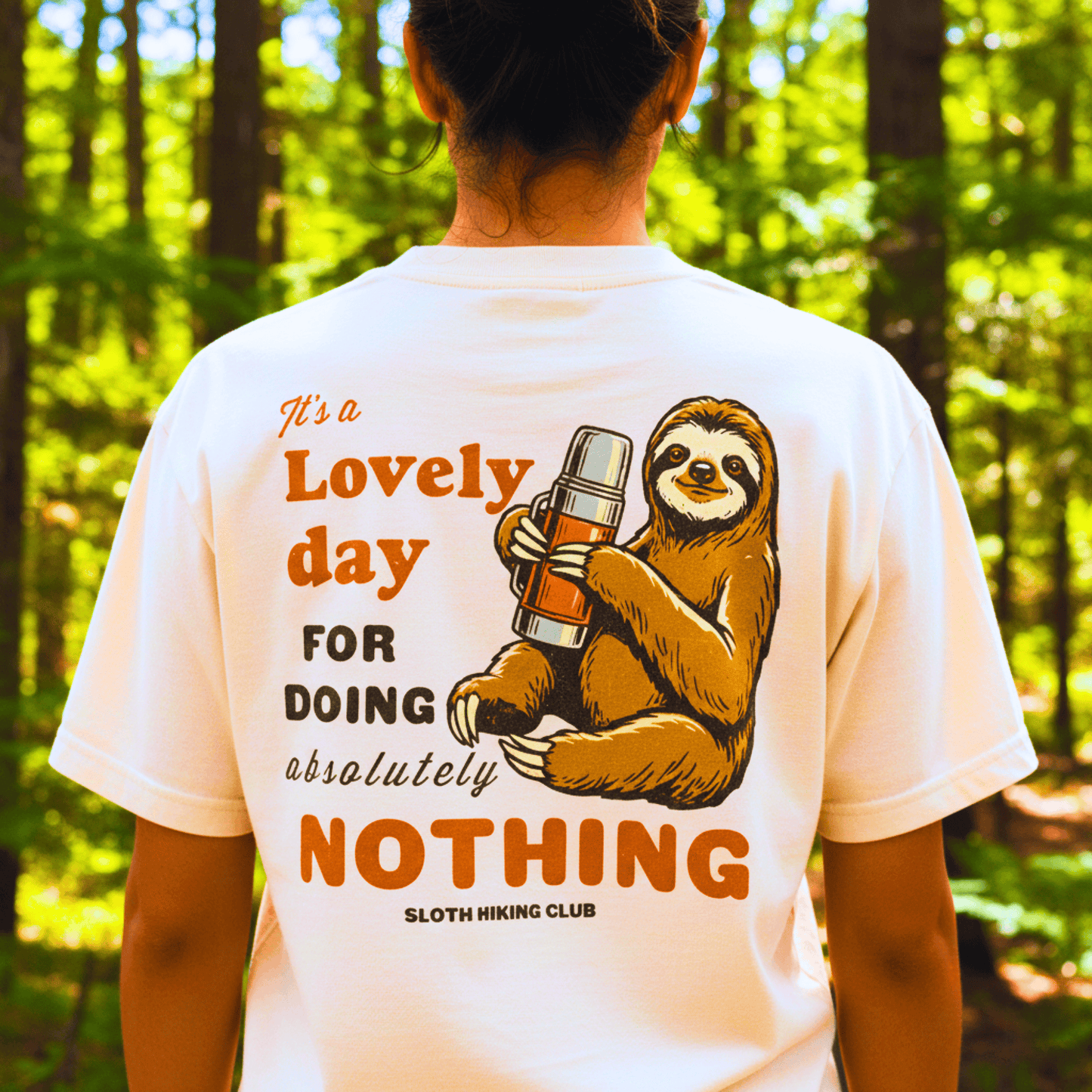 Lovely Day Back Print T-Shirt