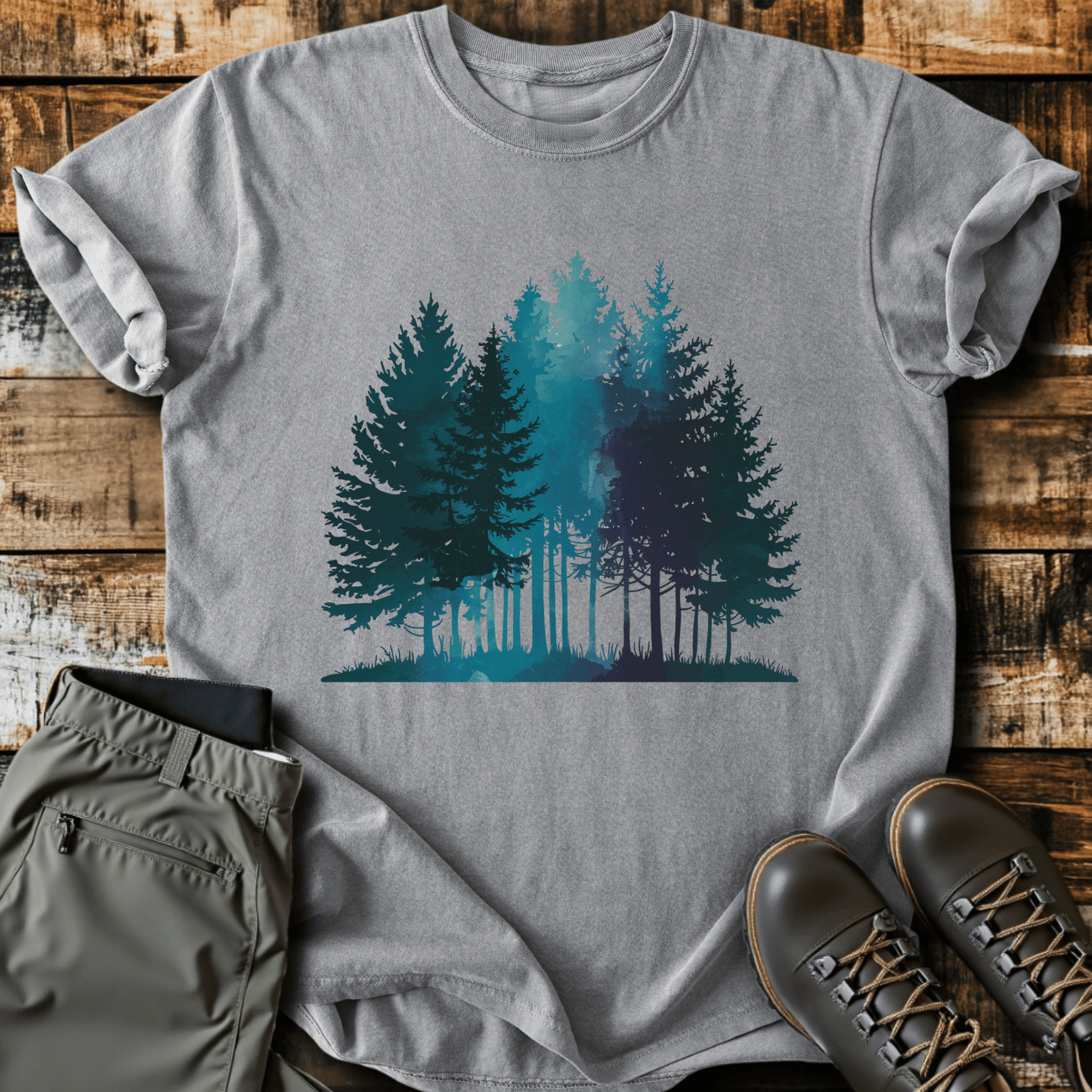 Water Color Forest T-shirt