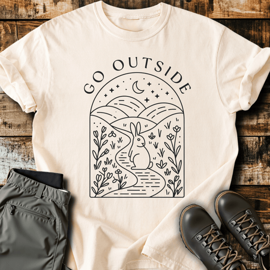 Go Outside Bunny T-shirt