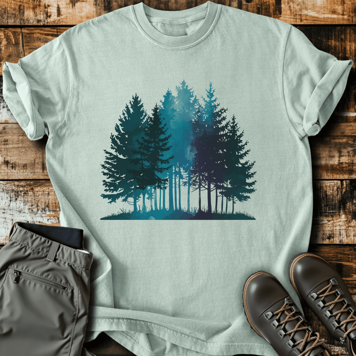 Water Color Forest T-shirt