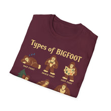 Types Of Bigfoot T-Shirt