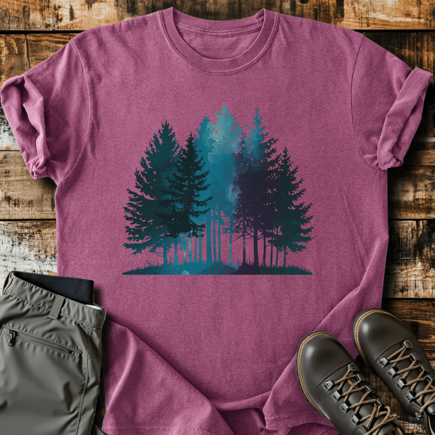 Water Color Forest T-shirt