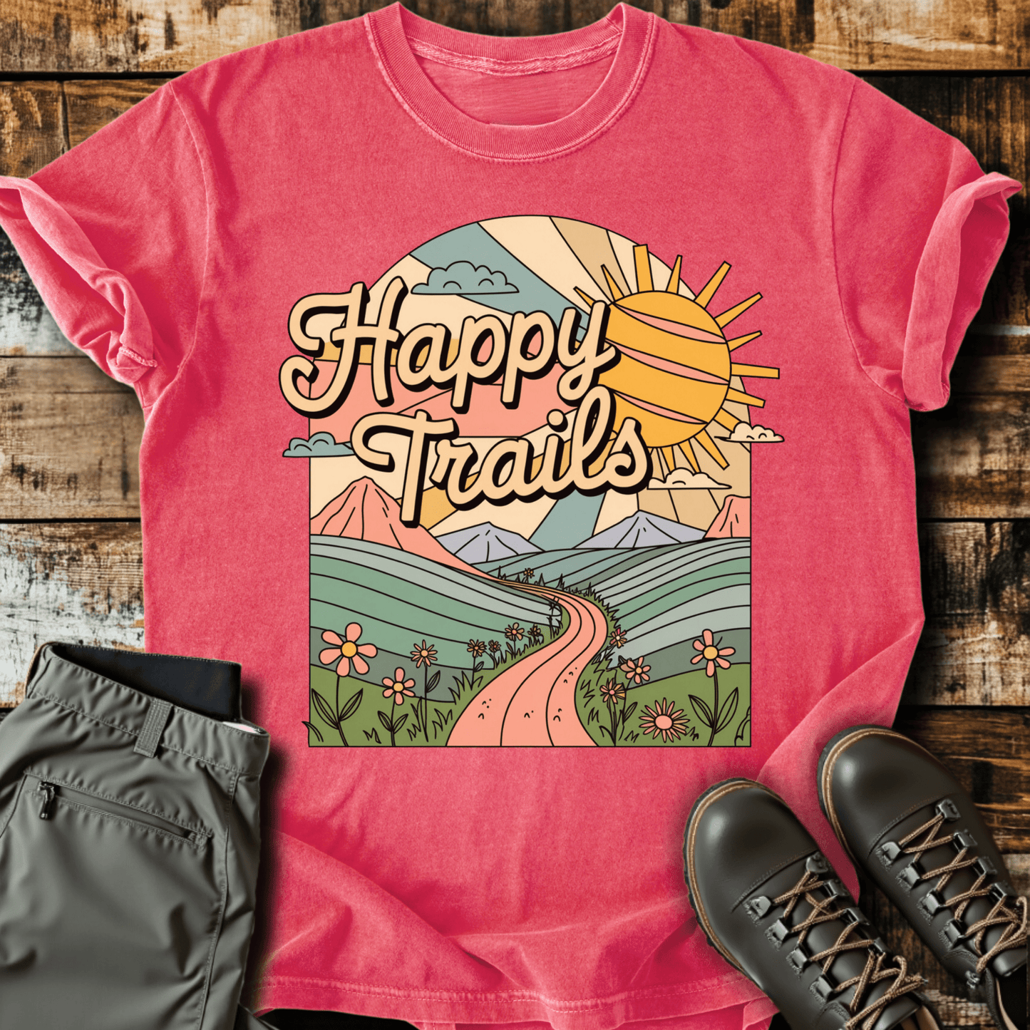 Retro Happy Trails T-shirt