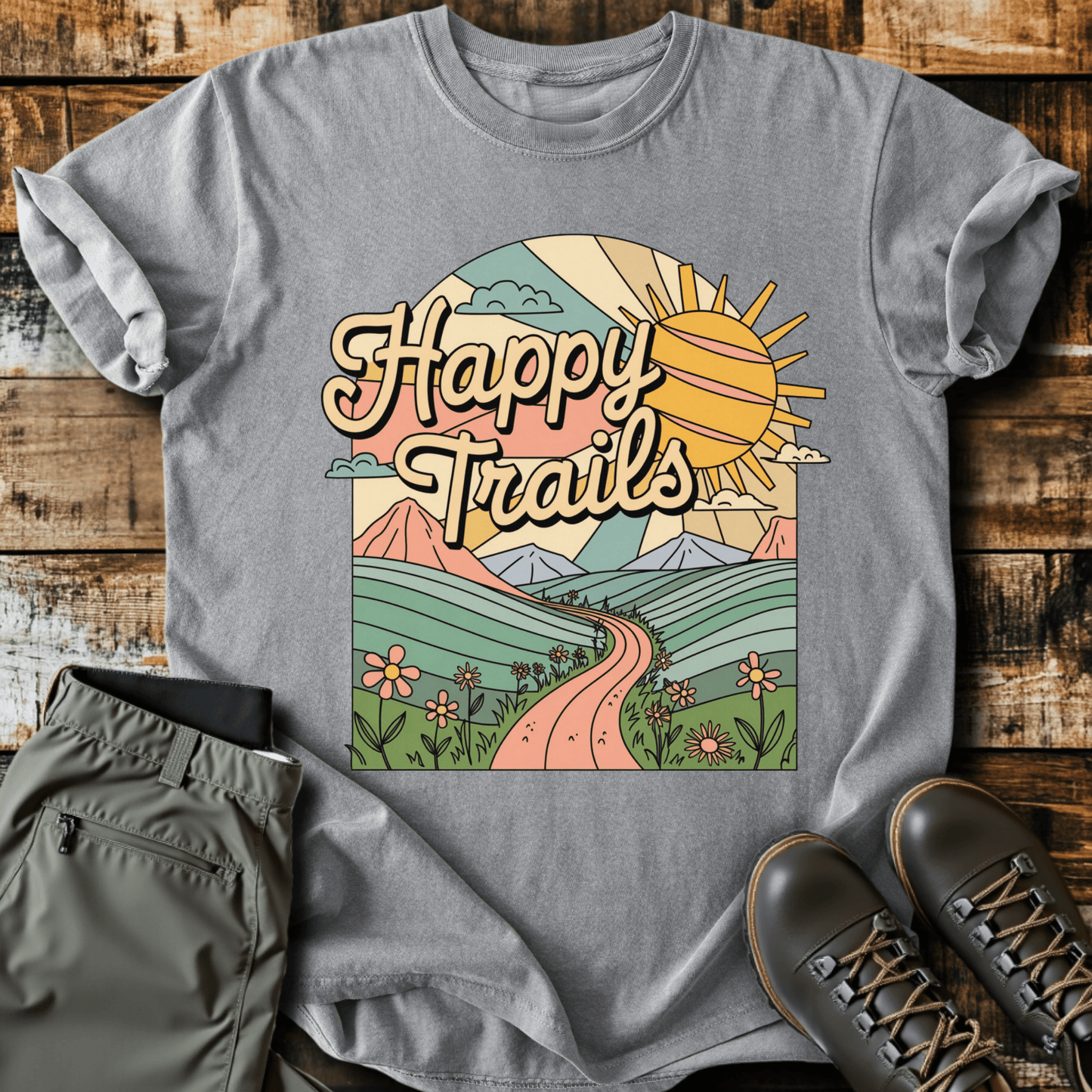 Retro Happy Trails T-shirt