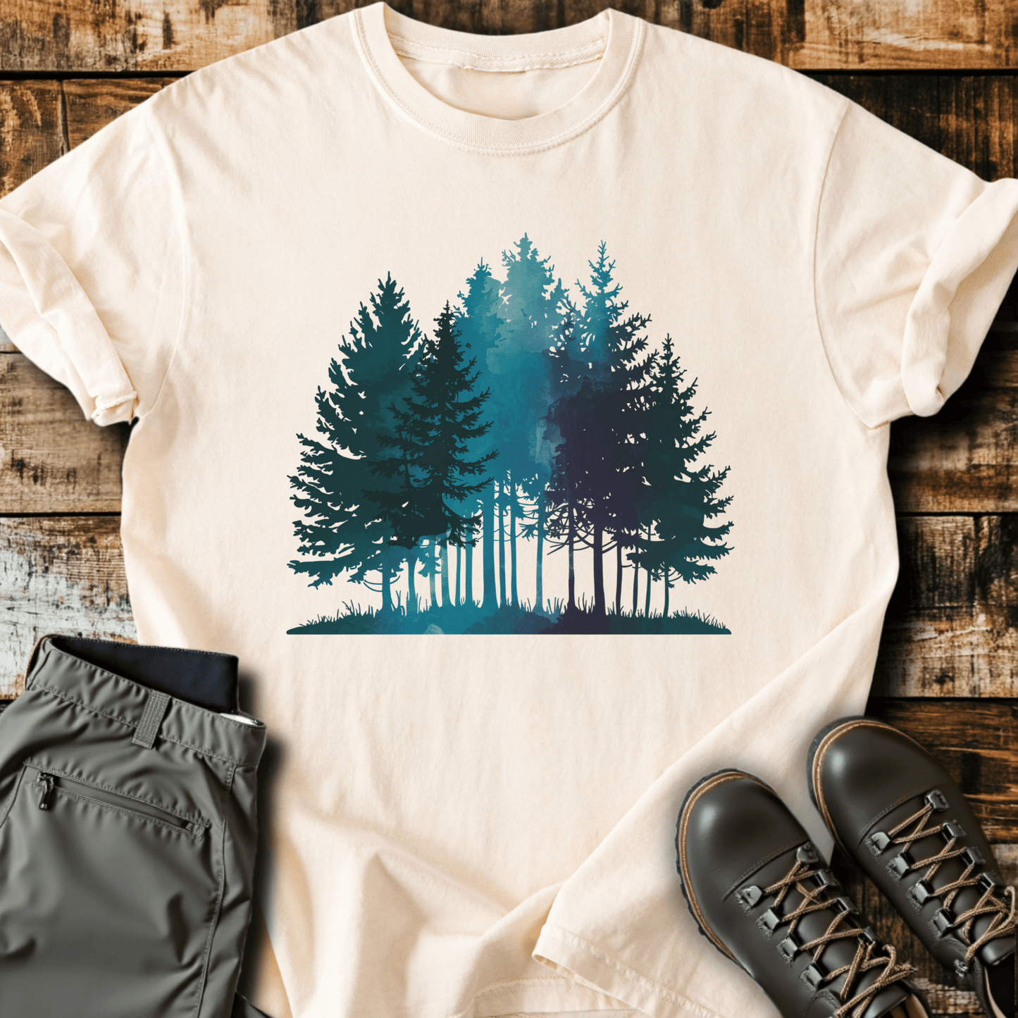 Water Color Forest T-shirt