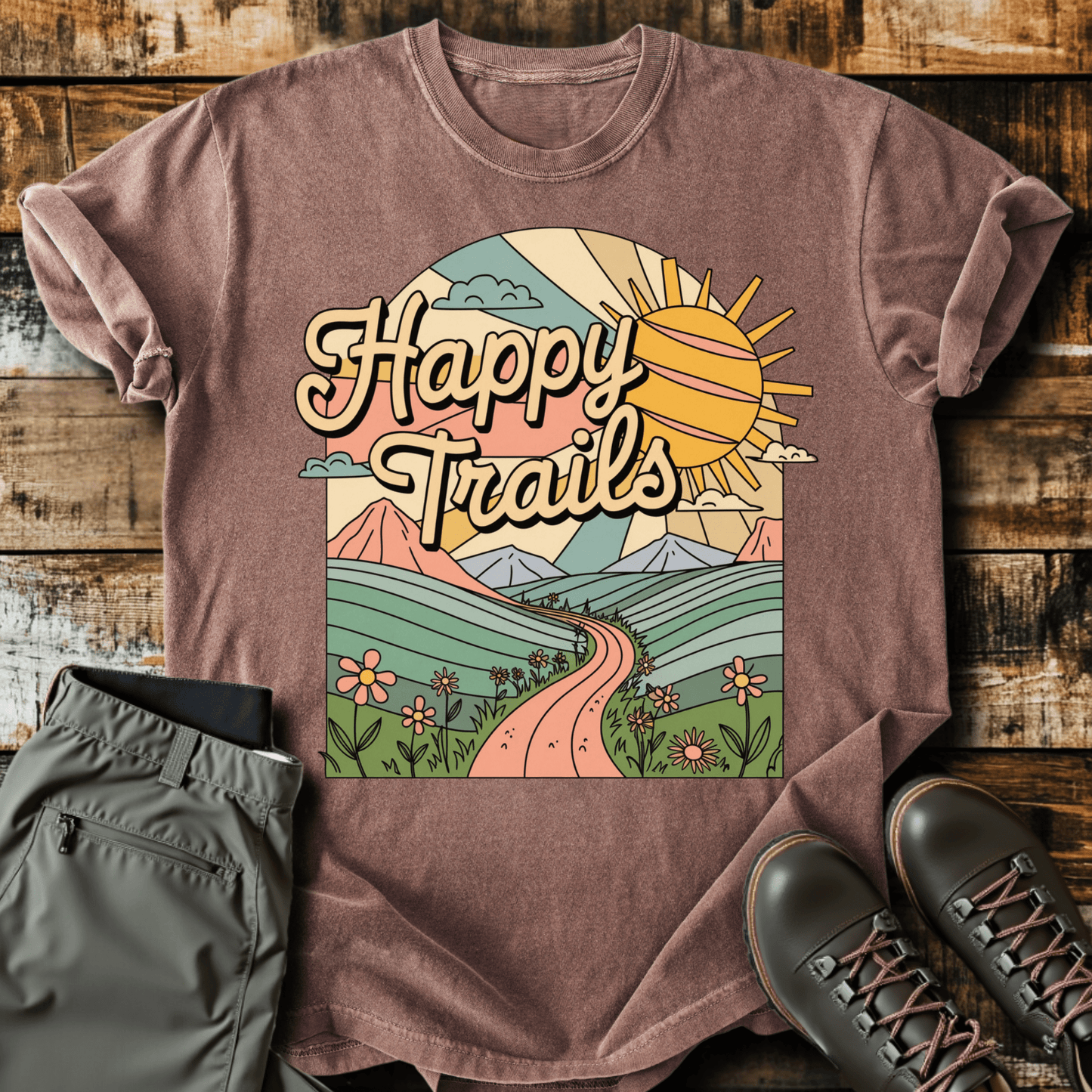 Retro Happy Trails T-shirt