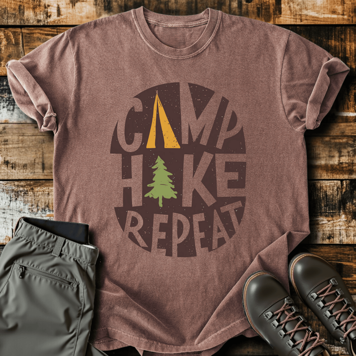 Camp Hike Repeat T-shirt