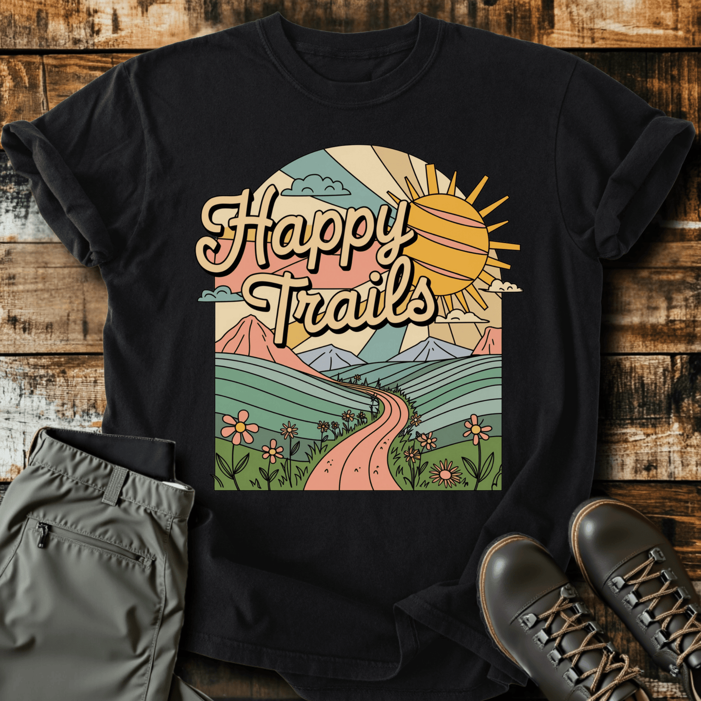 Retro Happy Trails T-shirt