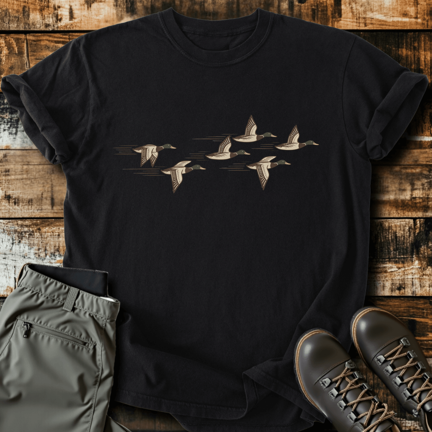 Mallards In Flight T-shirt