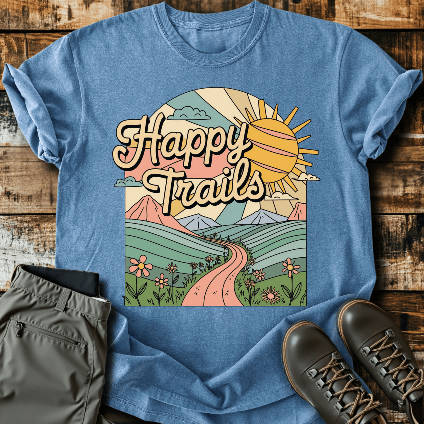 Retro Happy Trails T-shirt