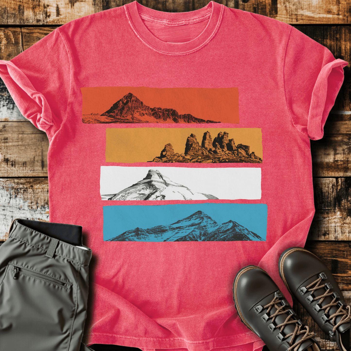 Layered Peaks T-shirt