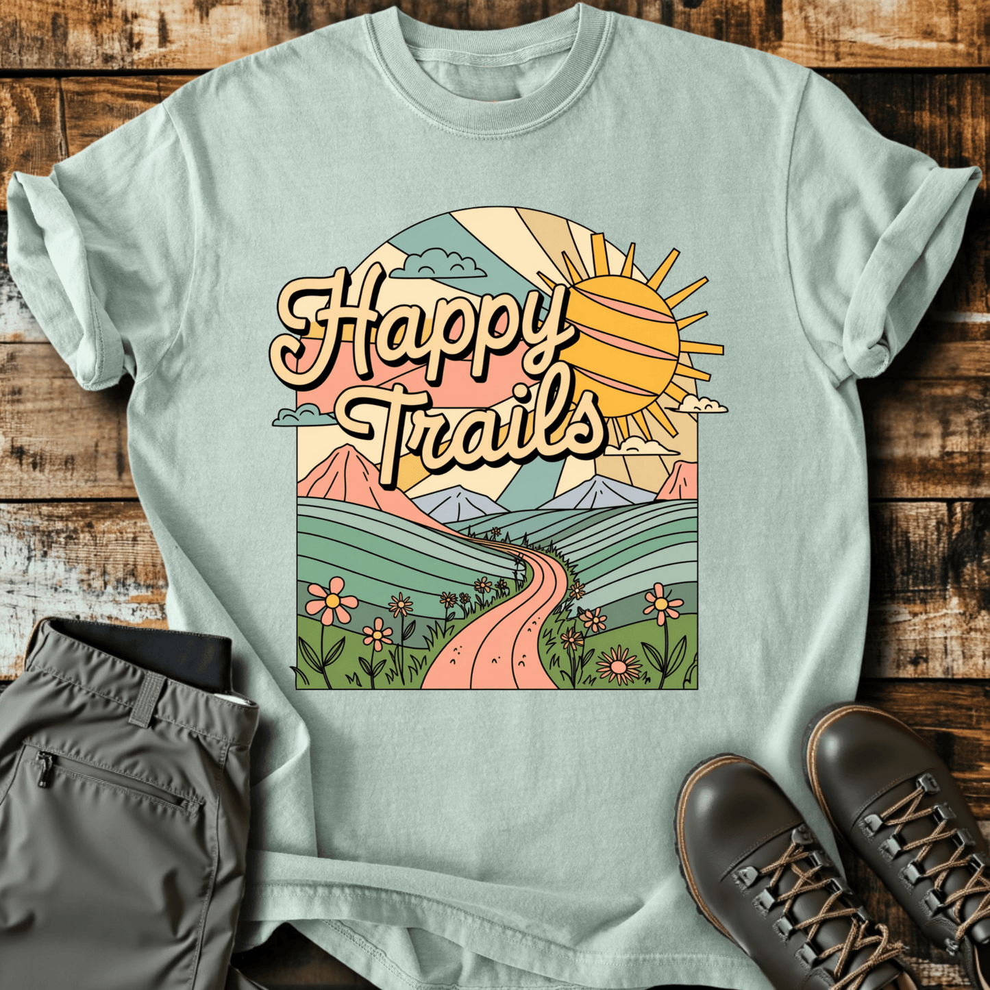 Retro Happy Trails T-shirt