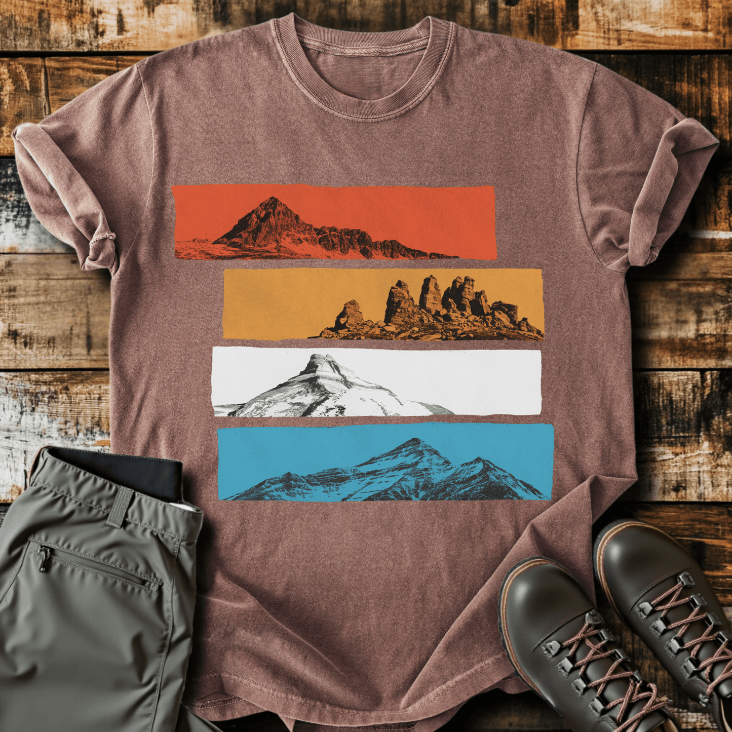 Layered Peaks T-shirt