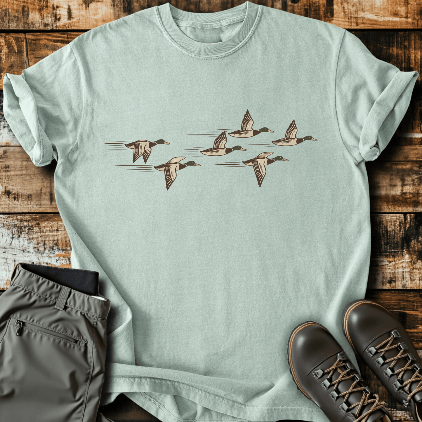 Mallards In Flight T-shirt