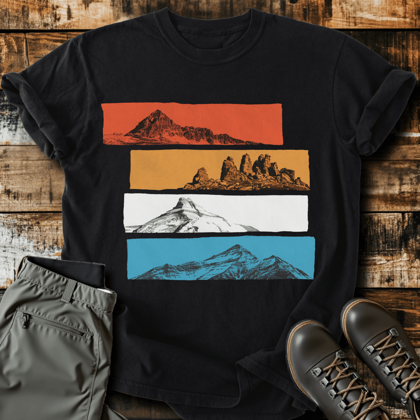 Layered Peaks T-shirt