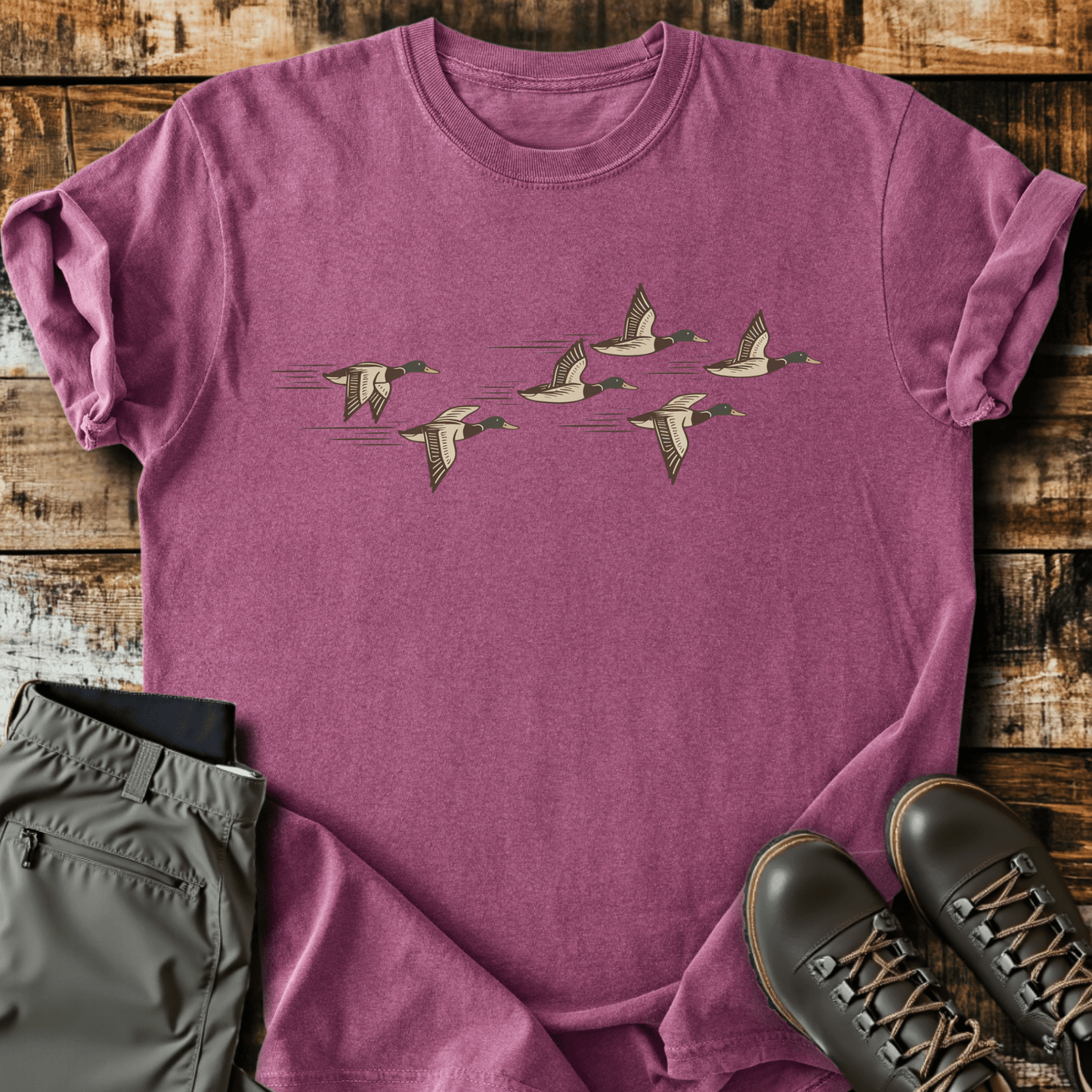 Mallards In Flight T-shirt