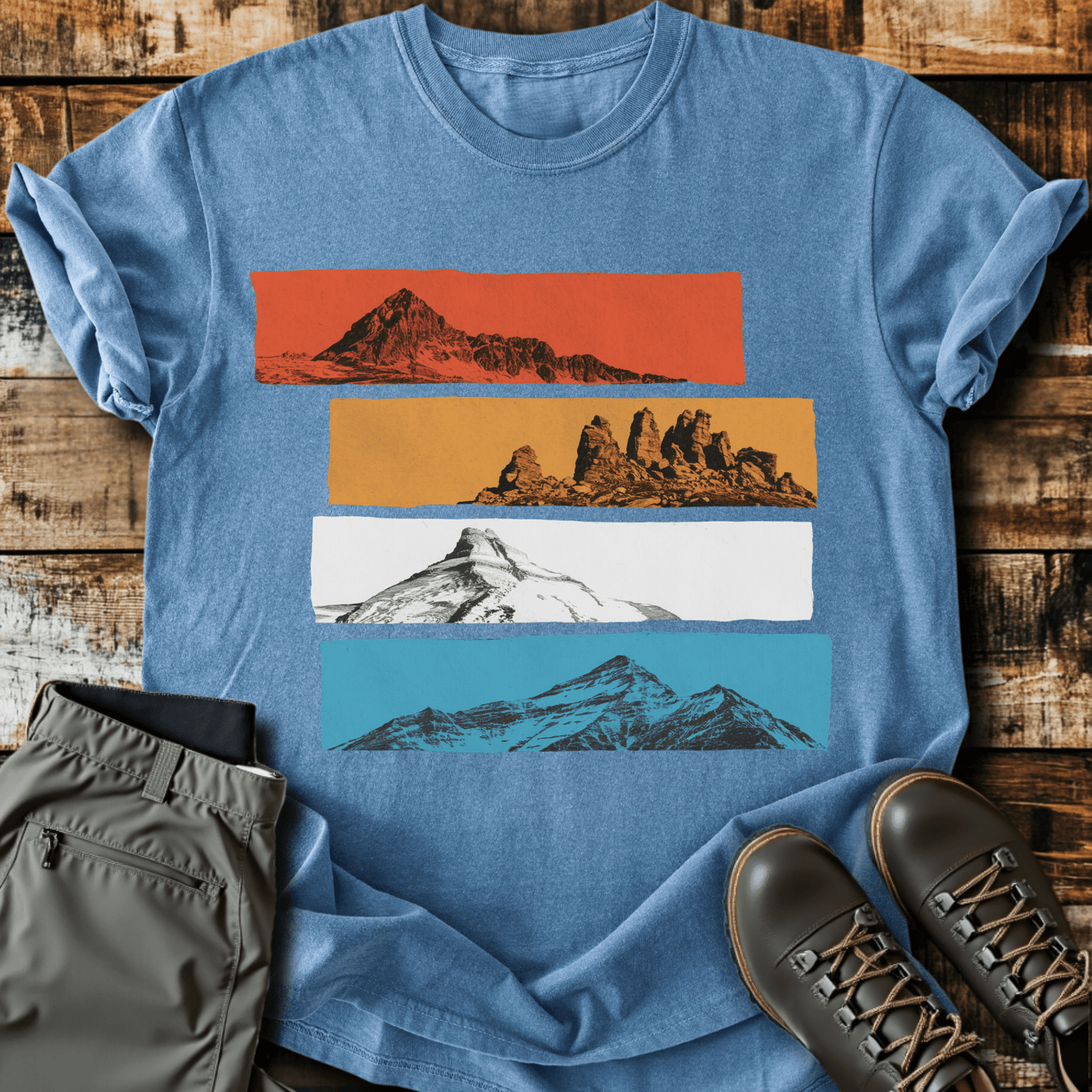 Layered Peaks T-shirt