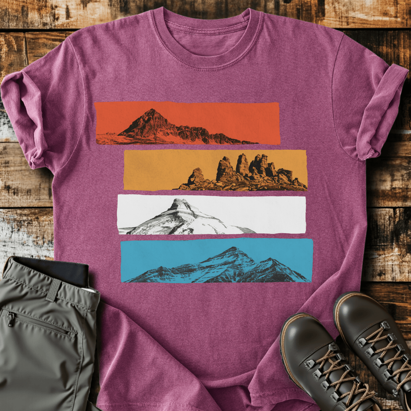 Layered Peaks T-shirt