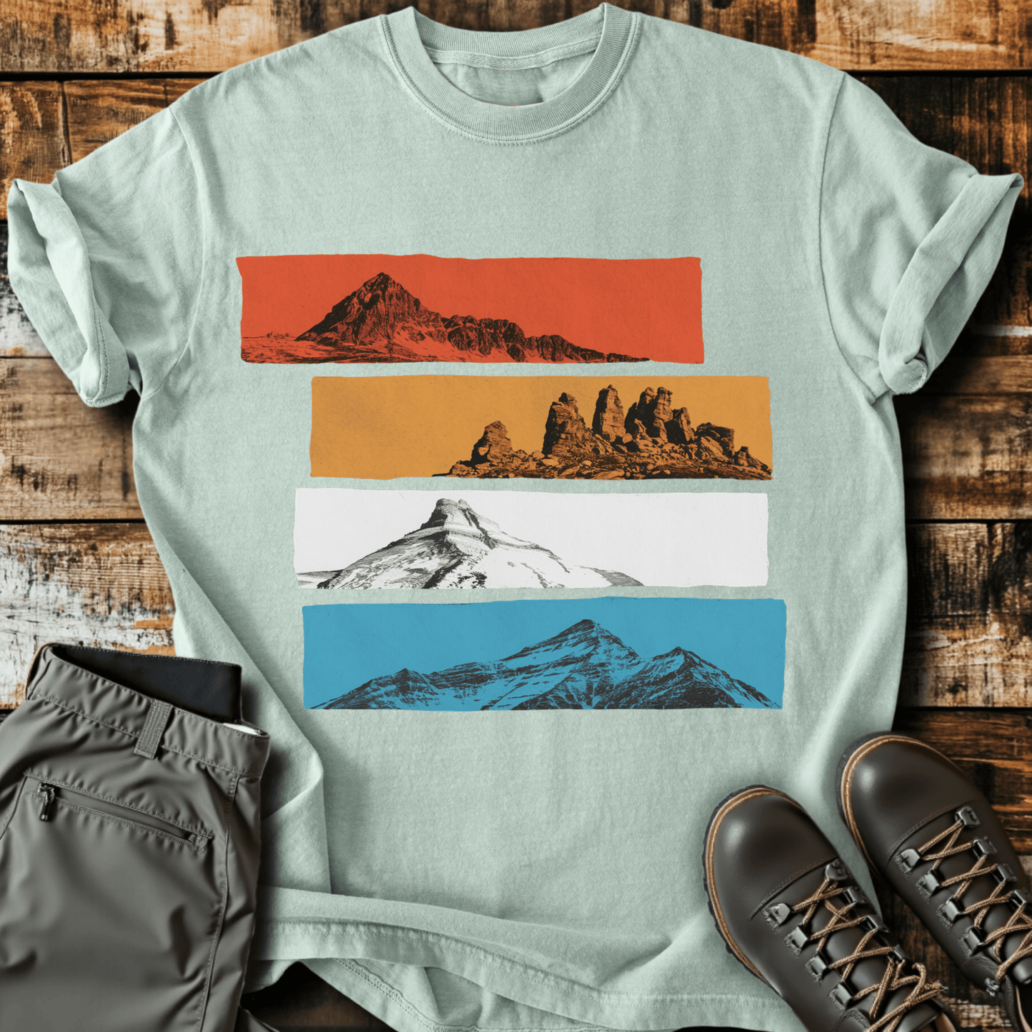 Layered Peaks T-shirt