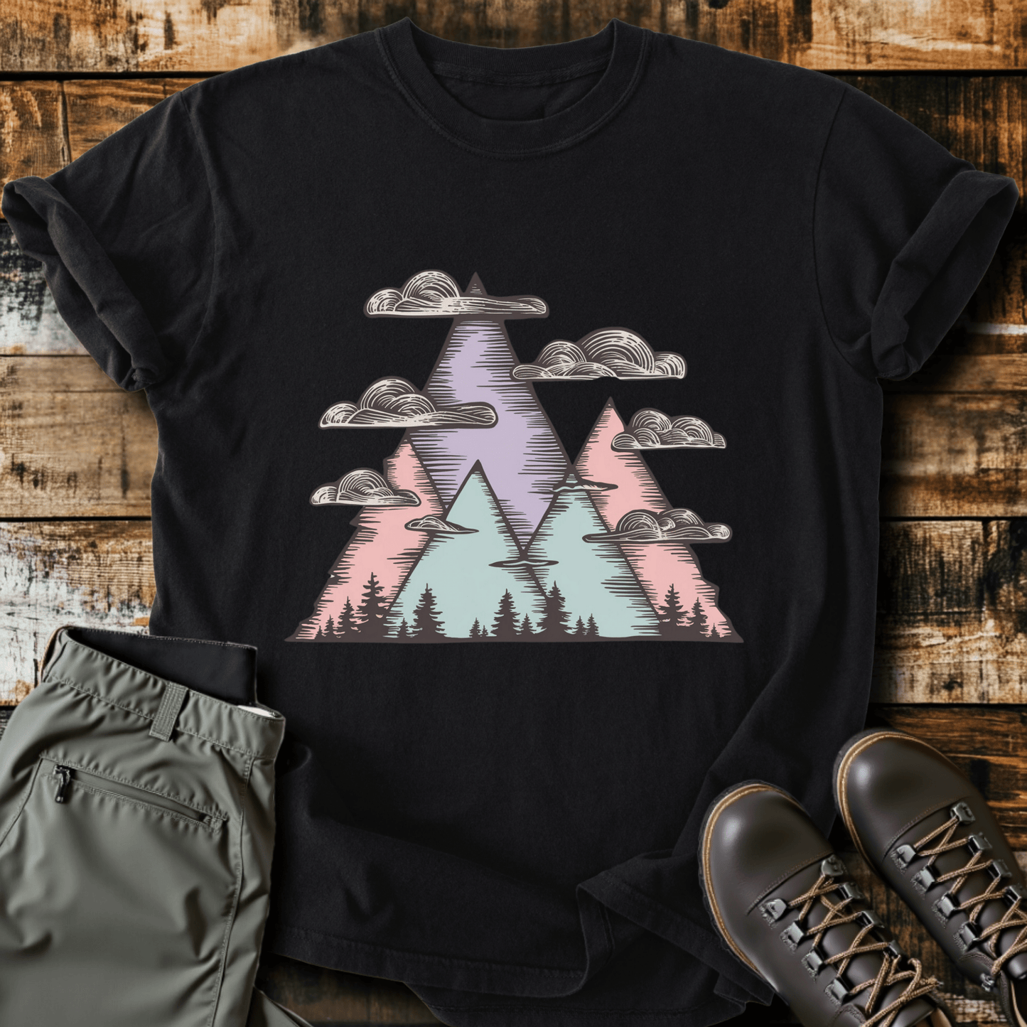 Pastel Peaks T-shirt