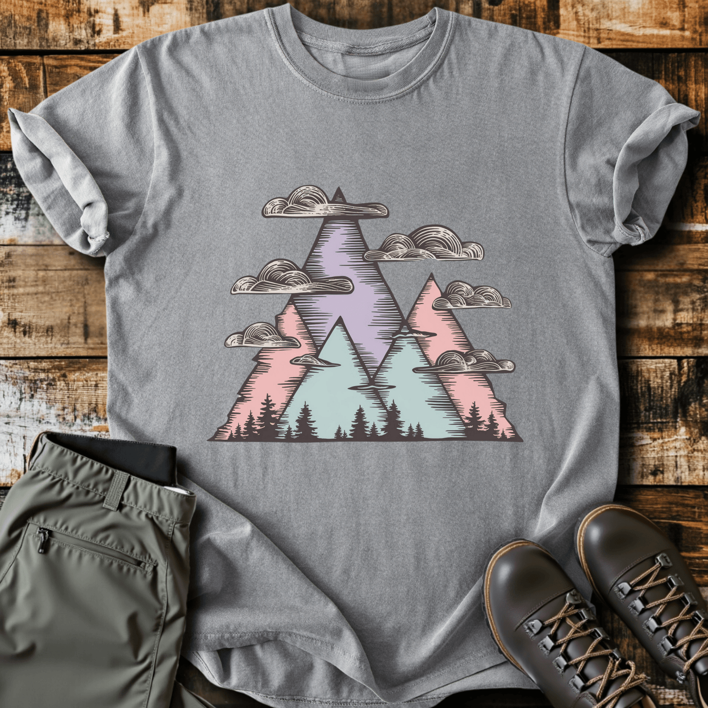 Pastel Peaks T-shirt