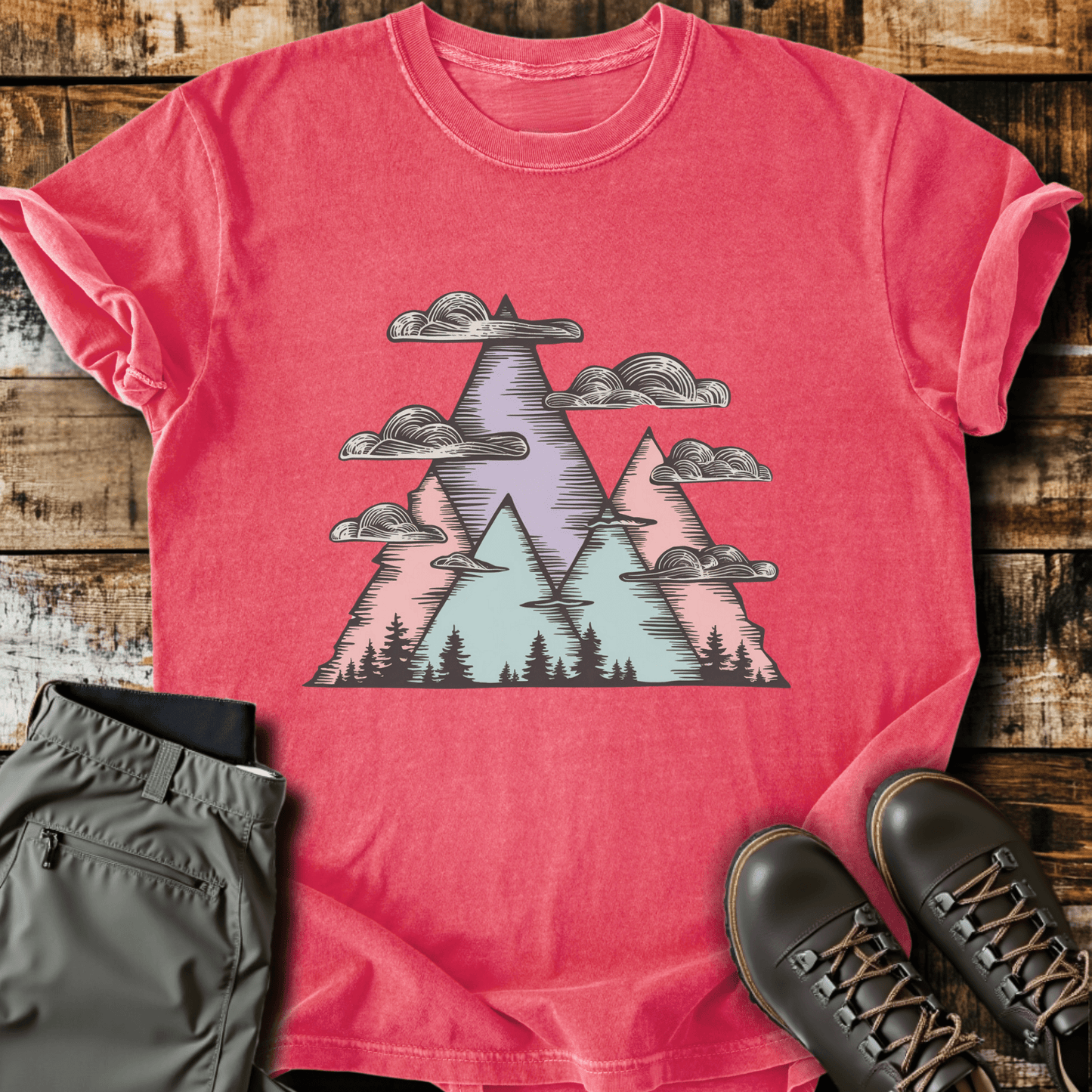 Pastel Peaks T-shirt